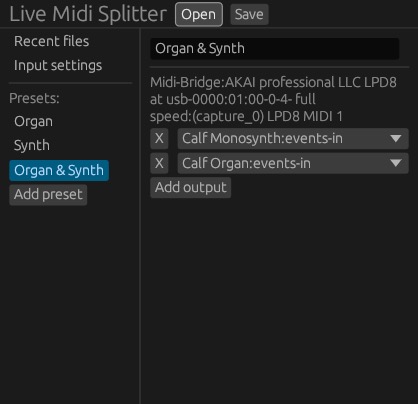 Live Midi Splitter