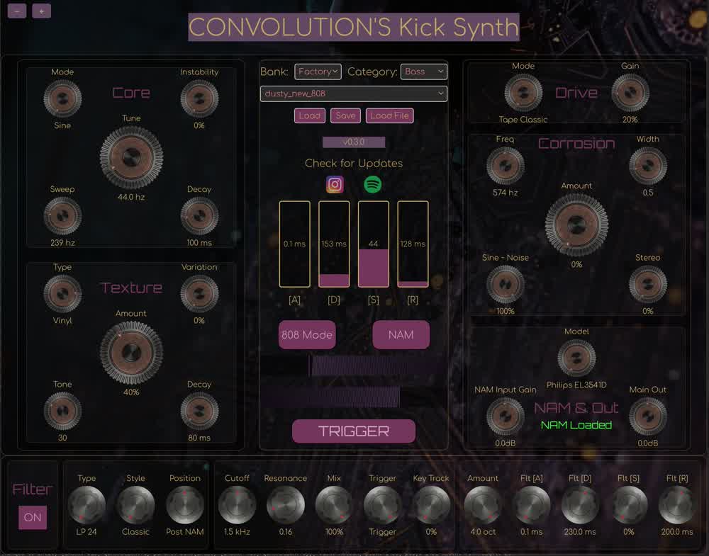 Convolution's Kick Synth